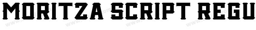 Moritza Script Regul字体转换